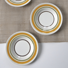Bord - vintage - diep - Frankrijk - set van ZES
