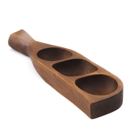 Serveerschaal - vintage - teak