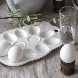 Schaal - vintage - Voor (paas)eieren - Wit