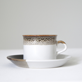 Kop en schotel - Koffie - Thee - vintage - Hitkari  (5x beschikbaar)