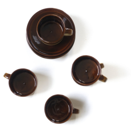Kop en schotel - Koffie- Thee - Espresso - vintage ( 5 x beschikbaar )
