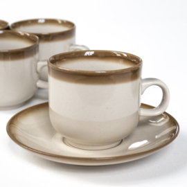 Kop en schotel - Espressokop - vintage - Colditz - set van TWEE