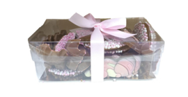 Geboorte chocolade roze