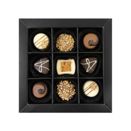 Bonbons geschenkdoos 9 vaks neutraal