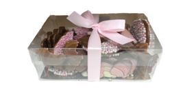 Geboorte chocolade roze
