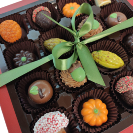 Bonbons geschenkdoos 16 vaks herfst