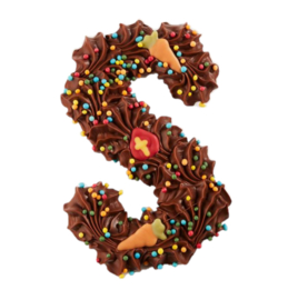 Chocoladeletter S melk disco