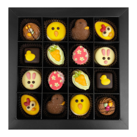 Bonbons geschenkdoos 16 vaks Pasen