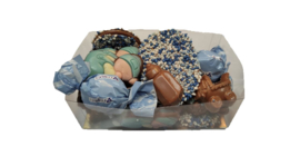 Geboorte chocolade blauw