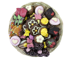1 kilo hartjes en zomerse chocolade