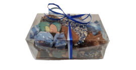 Geboorte chocolade blauw