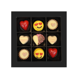 Bonbons geschenkdoos 9 vaks liefde*