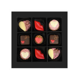Bonbons geschenkdoos 9 vaks liefde