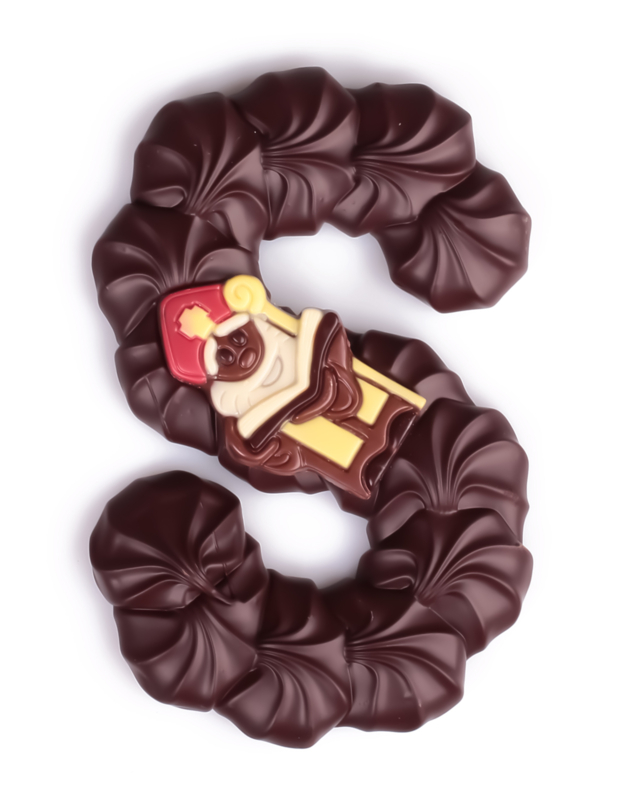 Chocoladeletter S puur