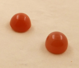 Maansteen rood 6mm met zetbakje