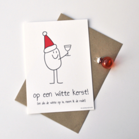 kerstkaart 'witte kerst'