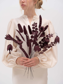 Field Flowers Small Merlot - Jurianne Matter