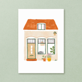 Postkaart Huisje - Studio Kuukeluus