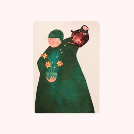 Postkaart Kopje Bloemen - Madame Ziba