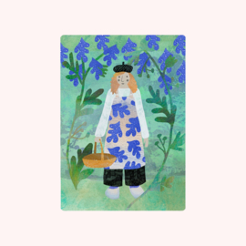 Postkaart Tuinvrouw - Madame Ziba