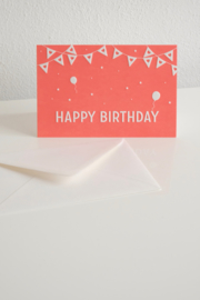 Wenskaart Happy Birthday - Letterpers