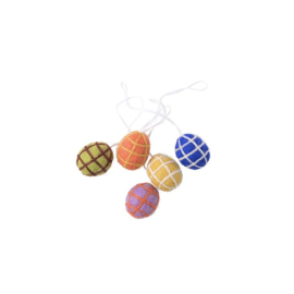 Little Hangings Eitjes Geruit - Aveva Design