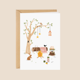 Winterkaart Picknick - Studio Kuukeluus