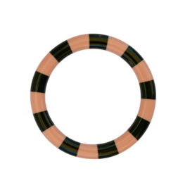 Armband Stripe Blush/Emerald - Bybjor