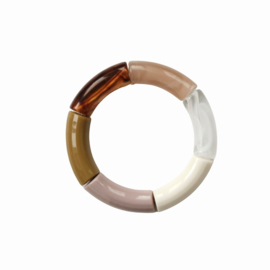 Armband Colorful Rainbow Mauve/Olive - Bybjor