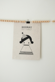 A4 Poster Hooray Girl - SAGSTROM&co