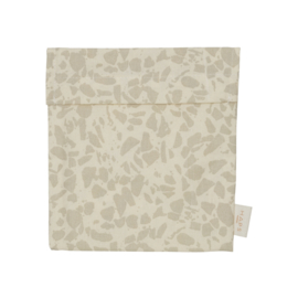 Katoenen Boterhamzakje Terrazzo Beige - Haps Nordic