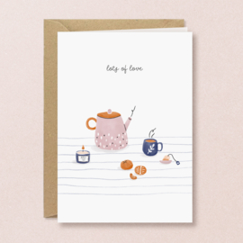 Wenskaart Lots of Love - Studio Kuukeluus