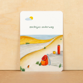 Postkaart Zachtjes onderweg - ninamaakt