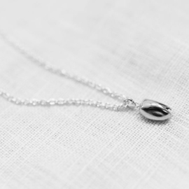 Tulip Necklace short silver - Julia Otilia