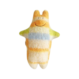 Baby Hippo Knuffel Geel geblokt - Sammy Ray