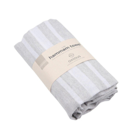 Hamam Towel Vibe Grijs/Wit - Oxious