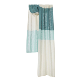 Shawl Knitted Blockstripe Daydream Blue - Bufandy