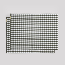 Placemats set van 2 Vichy Groen - Les Pensionnaires