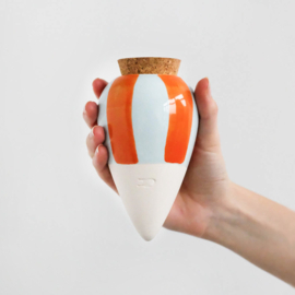 Olla Oranje en Blauw Gestreept - Pepin
