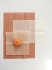 Set van 3 Bijenwas Foodwraps Rood - Wax Atelier