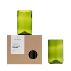 Drinkglazen Set van 2 Groen M - Original Home