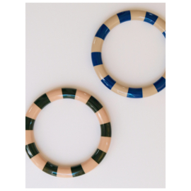 Armband Stripe Cobalt/Clay - Bybjor