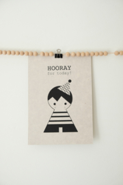 A4 Poster Hooray Boy - SAGSTROM&co