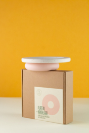 Plateau + Kandelaar Roze - FIK Design