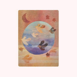 Postkaart Droomvogels - Madame Ziba