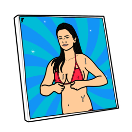 Canvas - Selena's Bikini