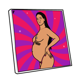 Canvas - Zwangere Rihanna