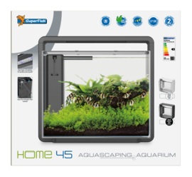 Superfish HOME 45 Aquarium Zwart/Wit