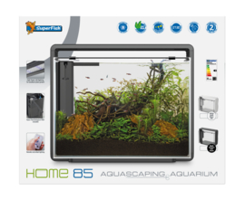 Superfish HOME 85 Aquarium Zwart/Wit