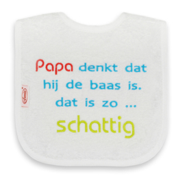 Slab  Papa denkt dat hij de baas is. dat is zo schattig